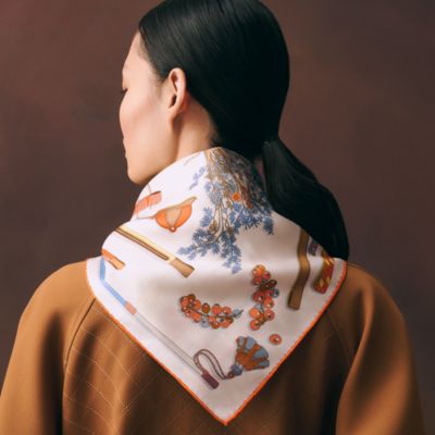 レディス, スカーフ、ショール＆マフラー, スカーフ＆シルク